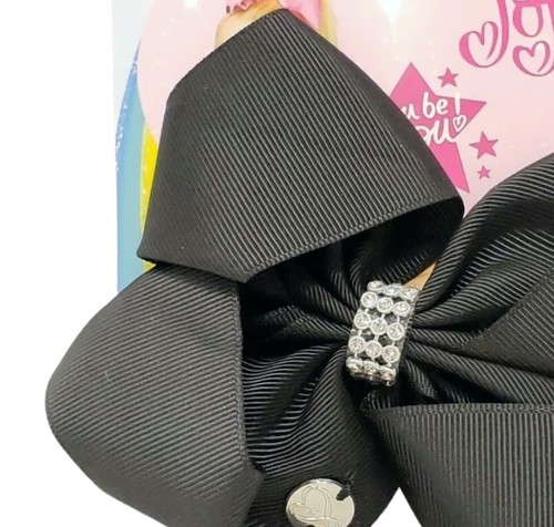 Girls Hair Bows Clip JoJo Siwa Bow Collection Black Medium Girl Accessories - Picture 3 of 5