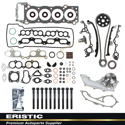 Fits 95-04 Toyota Tacoma 2.4L Head Gasket Bolts Timing Chain & Water Pump 2RZFE