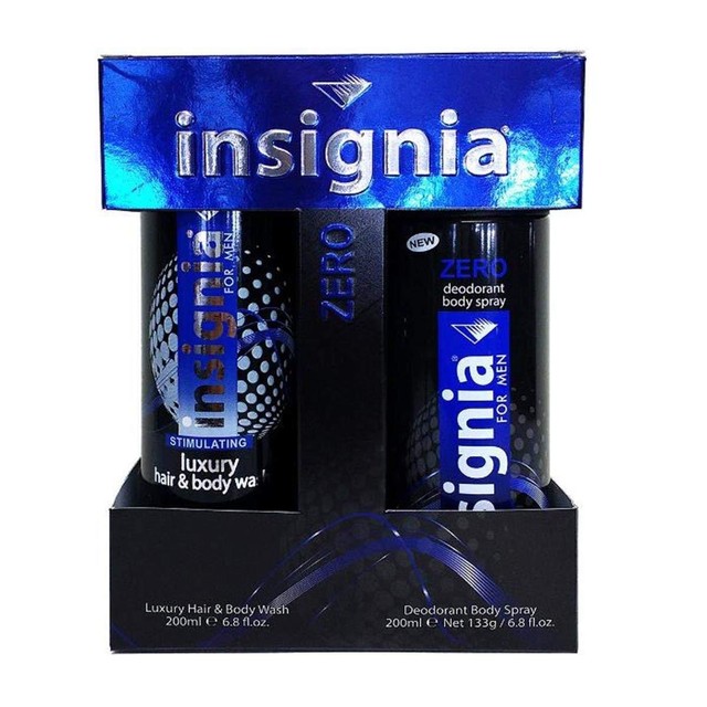 B189069 Insignia for Men Zero Deodorante Spray 200ml Set 2 Parti for