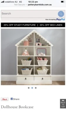 Wanted Pottery Barn Dollhouse Bookshelf Bookcases Shelves