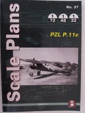 MMP Scale Plans No. 37 - PZL P.11c 1/32 1/48 1/72
