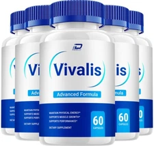 (5 Pack) Vivalis for Men Capsules-Vivalis Vitamin Complex Pills, All Natural