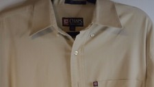 CRL Chaps Ralph Lauren Dress Shirt Men's 15.5-32/33 Tan Long Sleeve Collared