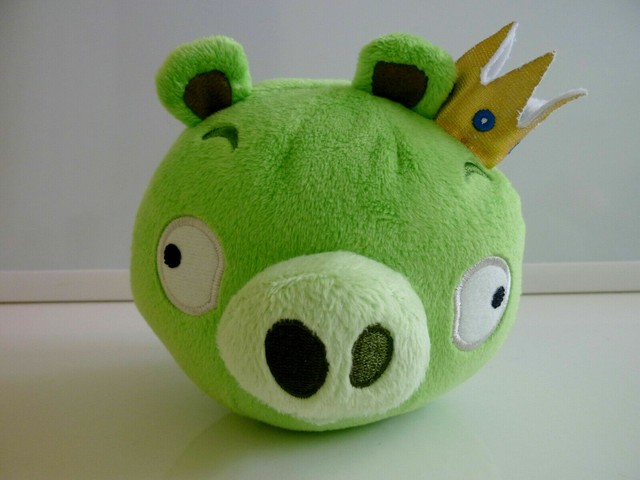angry birds king pig plush