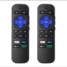2 pack Remote Control Replacement for All Roku TVs   (US SELLER).