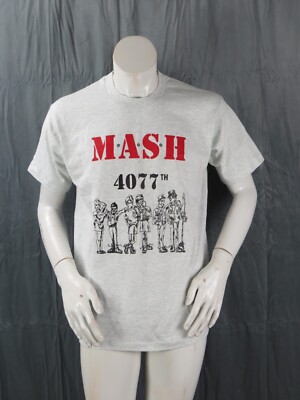 Vintage Graphic T-shirt - MASH 4077th Cartoon Graphic