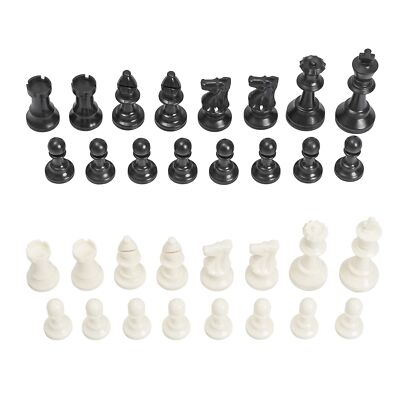 1x Single Weighted Chess Pieces Only Classic Staunton Style - 32 Pieces - Kin...