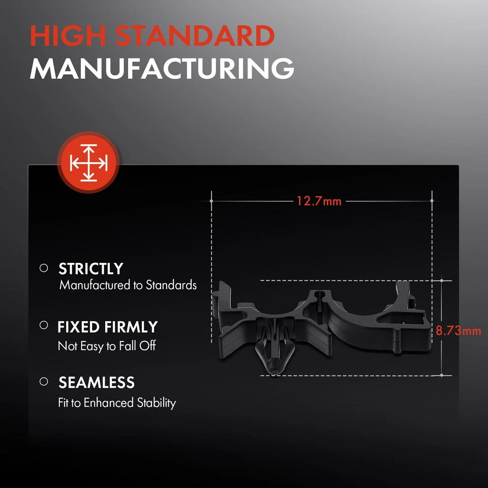 30 piezas clips de retención de nailon telar OD de 8,73 mm ID y 12,7 mm para Pontiac Oldsmobile Foto 3 de 4