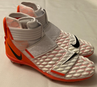 Mens 15 Nike Force Savage Elite 2 TD White Orange Football  display picture 3