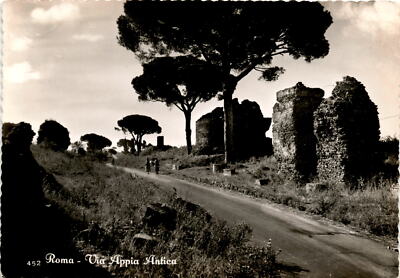 postcard, Via Appia Antica, Roma, Italy, historic ruins, scenery, touri Postcard