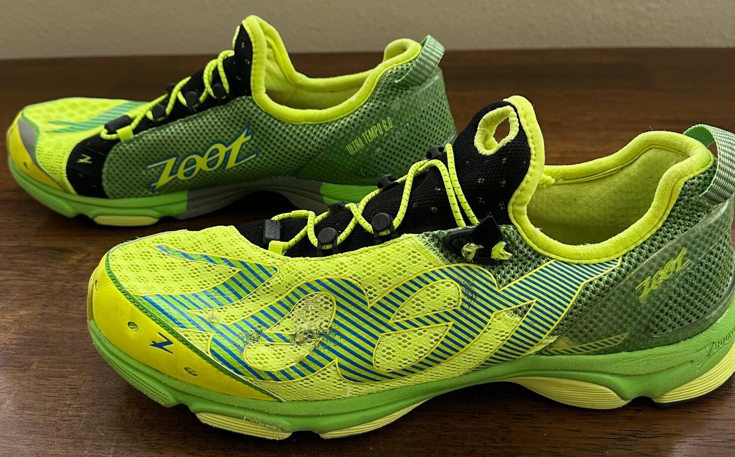 Men's Zoot Running Shoes Green/Yellow Size 12 eBay
