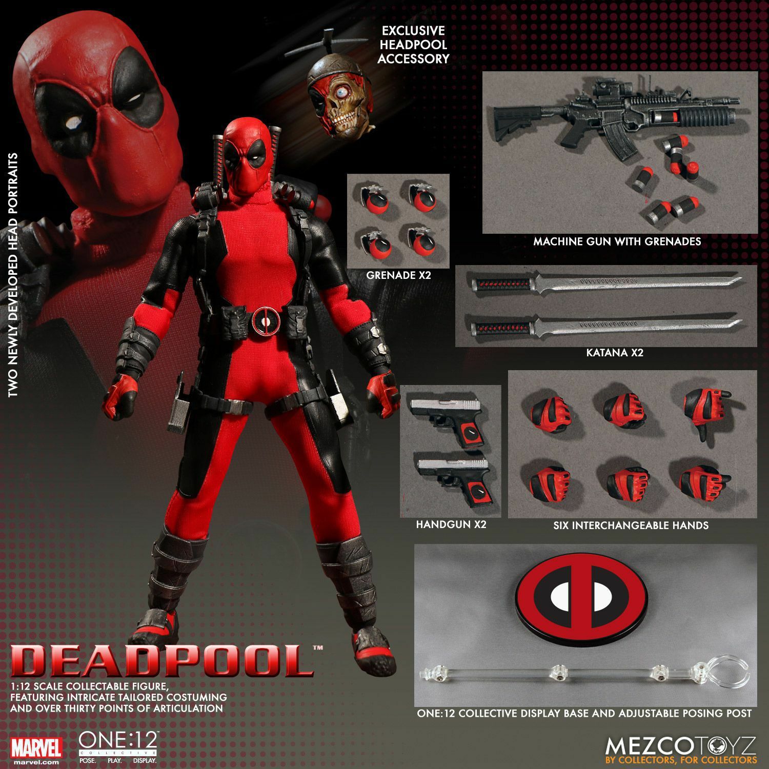 ONE:12 Mezco Toyz X-MEN Deadpool 2 Movie 6 ONE:12 Mezco Toyz X-MEN Deadpool 2 Movie 6