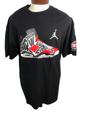 Air Jordan VI T-Shirt Men's XL  Launch Advertising Rare  NEW Michael Jordan