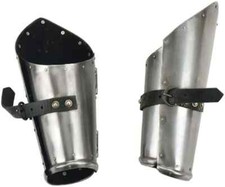 Medieval Leather Lined Steel Bracers with Leather Lining Medieval Armor FOR GIFT