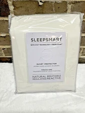 Pottery Barn Sleepsmart 37.5 Technology Temp Regulating Duvet Protector New