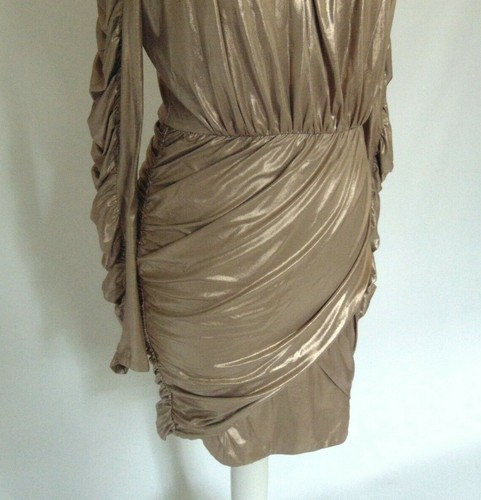Guess Marciano Ladies Ruched Designer Bodycon Dress - Picture 4 of 12