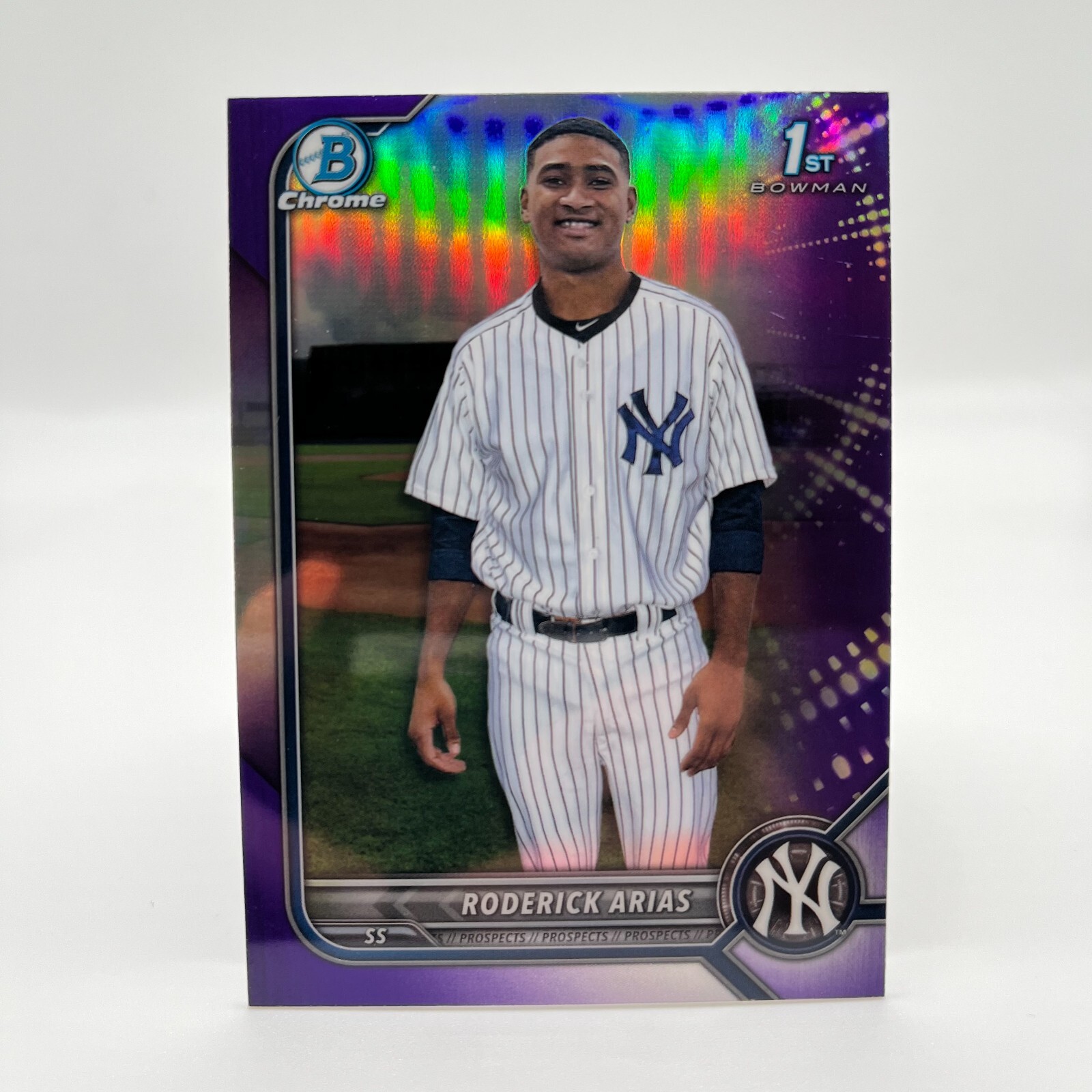 2022 Bowman Chrome Prospects Purple Refractor /250 Roderick Arias #BCP-153