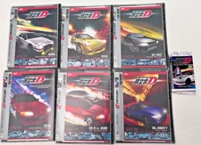 Initial D, DVD, Vol's 1 thru 6 + Sealed pack of Trading Cards and 3 Promos