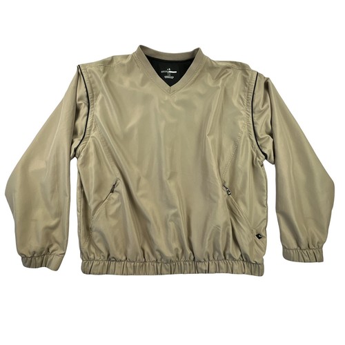 Grand Slam Golf Jacket Mens Large Brown 
