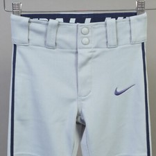 Youth Boys Girls Nike XSmall 23"-24" Baseball Pants Full Length Gray piping