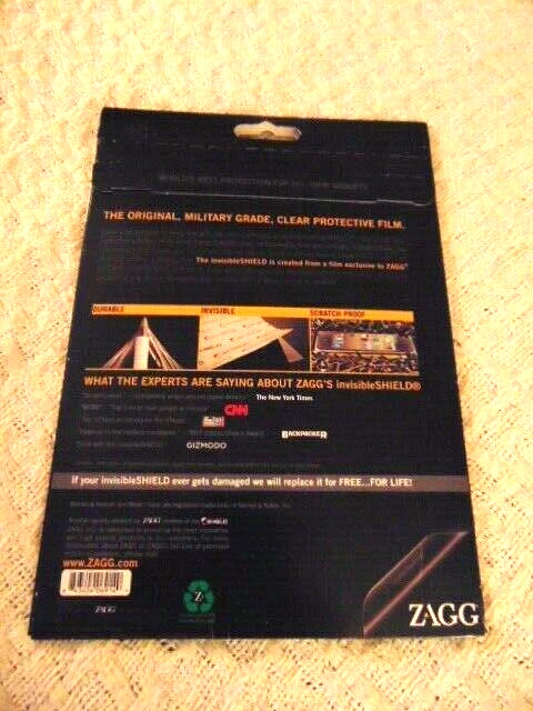 ZAGG Invisible Shield SCREEN protector for Barnes & Noble NOOK COLOR S Brand NEW - Image 3 of 3