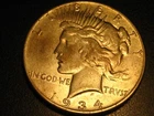 1934-S 90% Silver Peace Silver Dollar