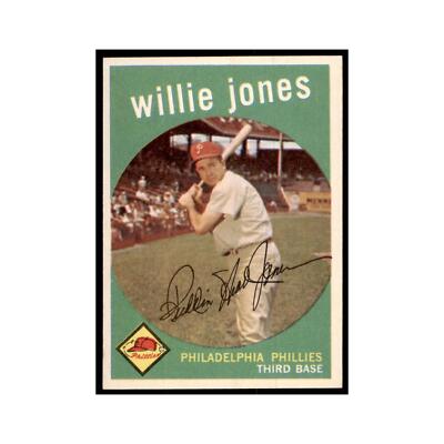 1959 Topps Willie Jones Phillies #208