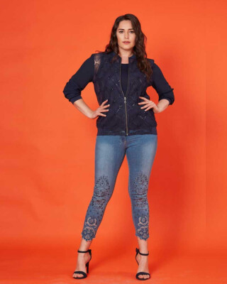 Women s Stylish Plus Size Black Long Sleeves Sequinned Jacket European Products
