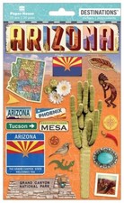 Crafts Stickers Dimensional Arizona Grand Canyon Cactus Tucson Phoenix Mesa