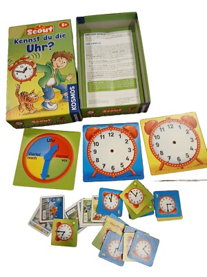 Scout Kids Games Do You Know the Watch (TIME HOUR)? Card Set GERMAN Kosmos T2