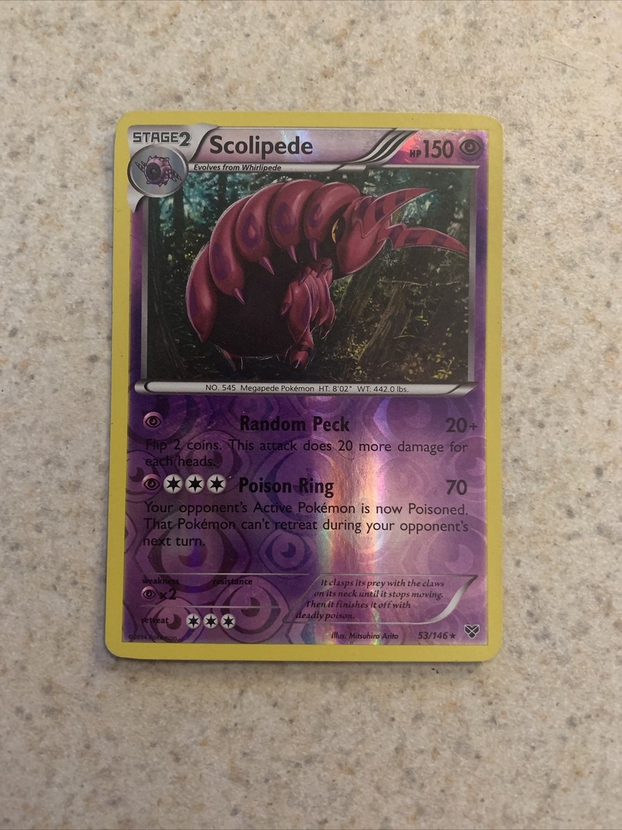 Scolipede 53/146 XY Base Set Reverse Holo Rare Pokmon Card NM | eBay Scolipede 53/146 XY Base Set Reverse Holo Rare Pokmon Card NM | eBay
