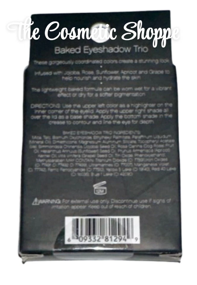 e.l.f. Studio Baked Eyeshadow Trio 81294 Smoky Sea NEW X1 - Image 2 of 2
