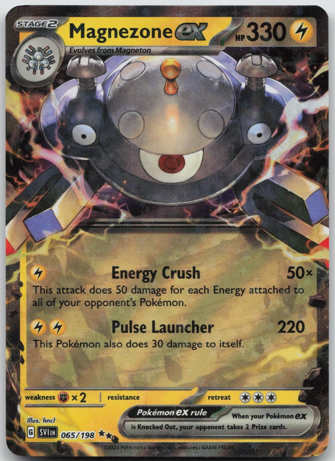 Magnezone ex 065/198 Double Rare Scarlet & Violet Pokemon Holo NM C23-75