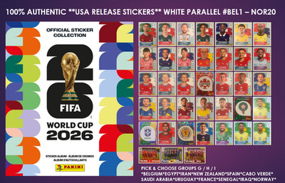Panini World Cup USA/MEXICO/CANA 2026 - USA Edition - Stickers BEL1-NOR20 -G/H/I