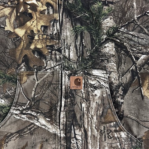 Carhartt Realtree Camo Jacket Youth XL 18/20 Adult Small Hunting Fishing Quilted - Picture 3 of 8