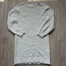 NWT Banana Republic Womens Metallic Fuzzy Long Sleeve Dress Cocktail Party M