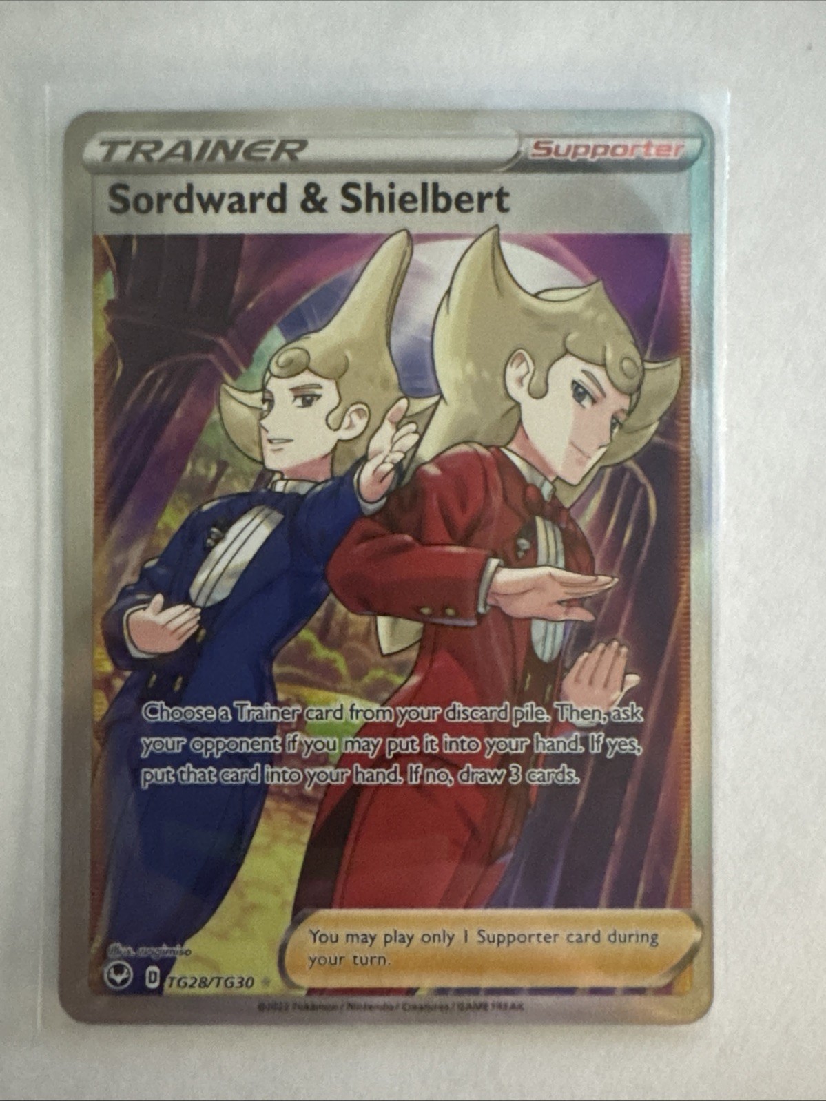 Sordward & Shielbert TG28/TG30 NM+ Full Art - Silver Tempest - Pokemon TCG 2022