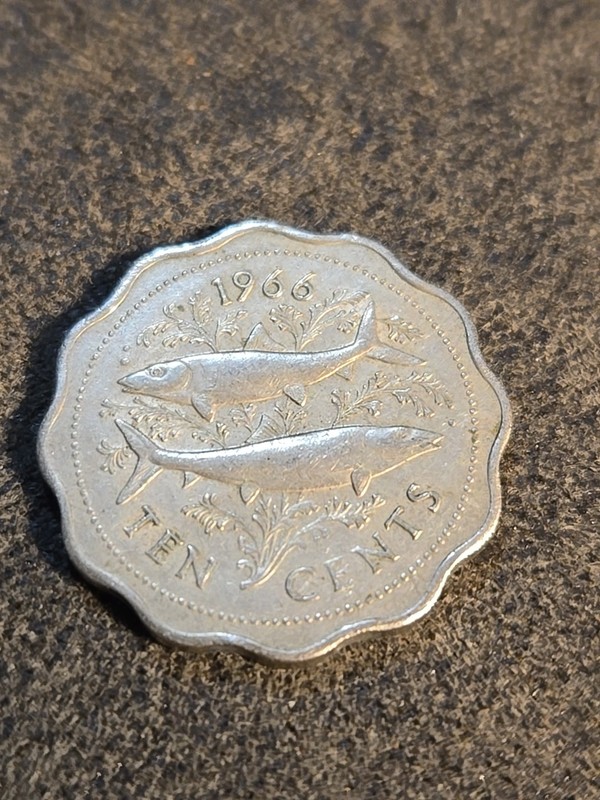 1966 Bahamas 10 Cents Bonefish - Lot C