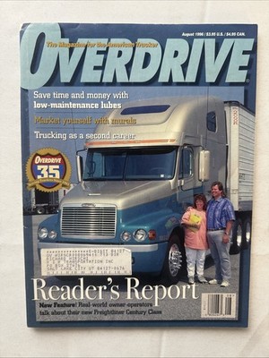 OVERDRIVE Trucking Magazine August 1996~Vintage Trucking Pictures And Info.