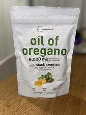 Oil of Oregano 150 Softgels with Black Seed Oil - 6000mg Oregano Oil Strength