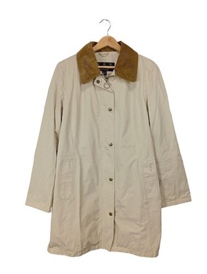 BARBOUR Übergangsmantel Damen Mantel Gr. DE 40 creme Casual-Look