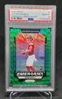 2024 Prizm Jayden Daniels #2 Emergent Green Wave RC - Commanders - PSA 10