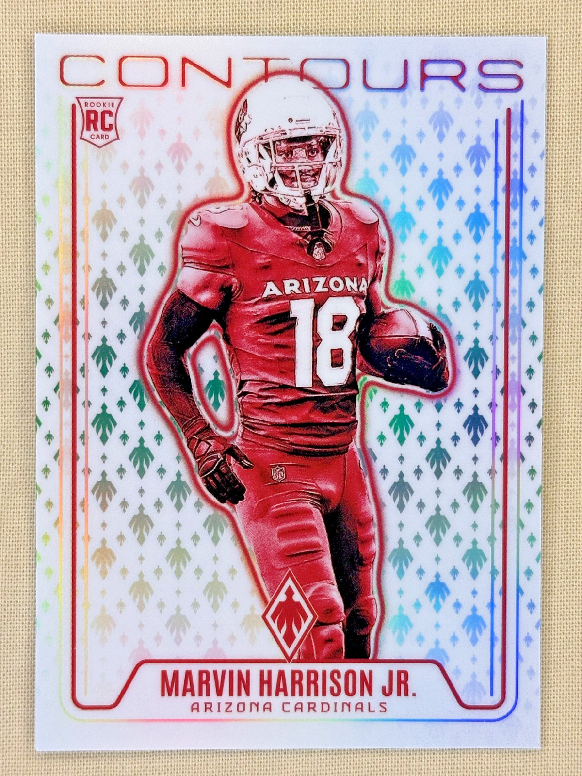 2024 Panini Phoenix Marvin Harrison Jr RC Contours green /25 Arizona Cardinals