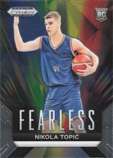 2024 Panini Draft Picks #12 Nikola Topic #12 Fearless RC