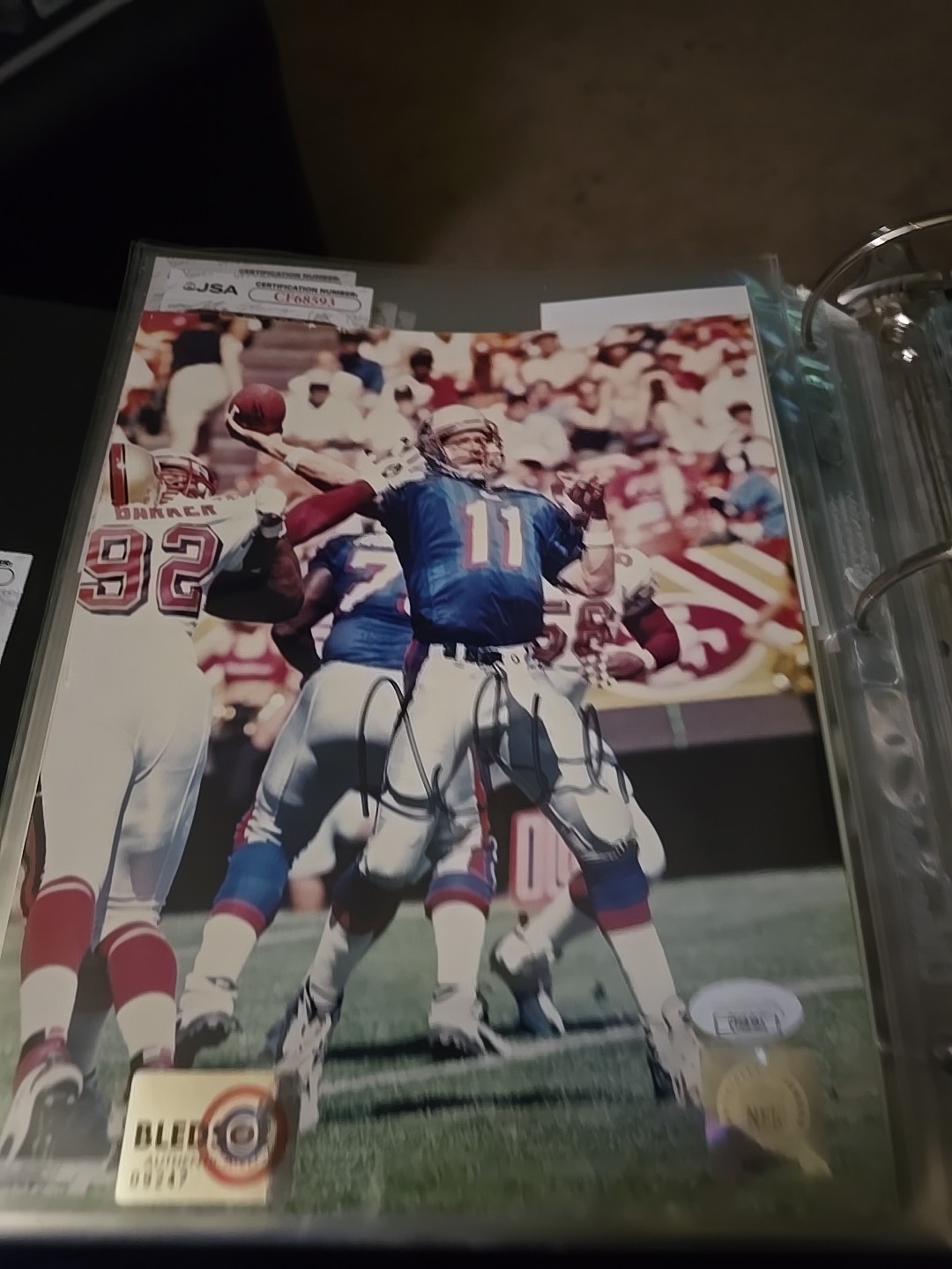 Drew Bledsoe Autographed Signed New England Patriots Star QB 8x10 Photo Jsa Certified 