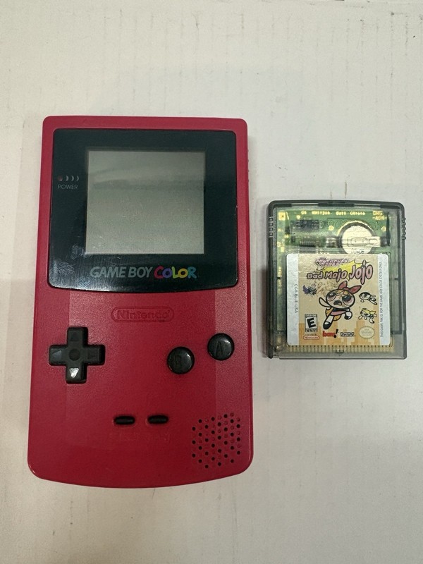 Nintendo Game Boy Color CGB-001 Berry Pink Red Handheld System (1998)