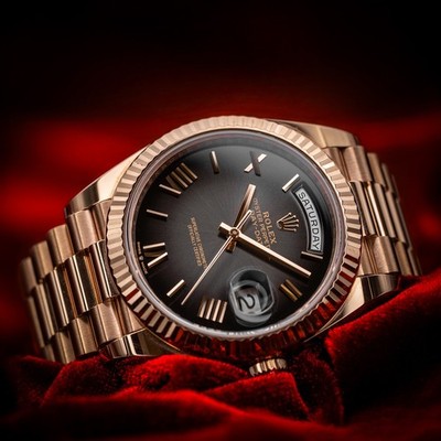 R ose rose様 おまとめ購入ご希望 42と40 Rolex Day-Date 40 Everose Black Ombre Dial Rose Gold 40mm 228235