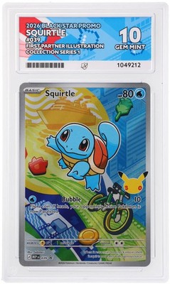 Ace Perfect 10 Squirtle 039 First Partner Illustration Promo Gem Mint Pokemon