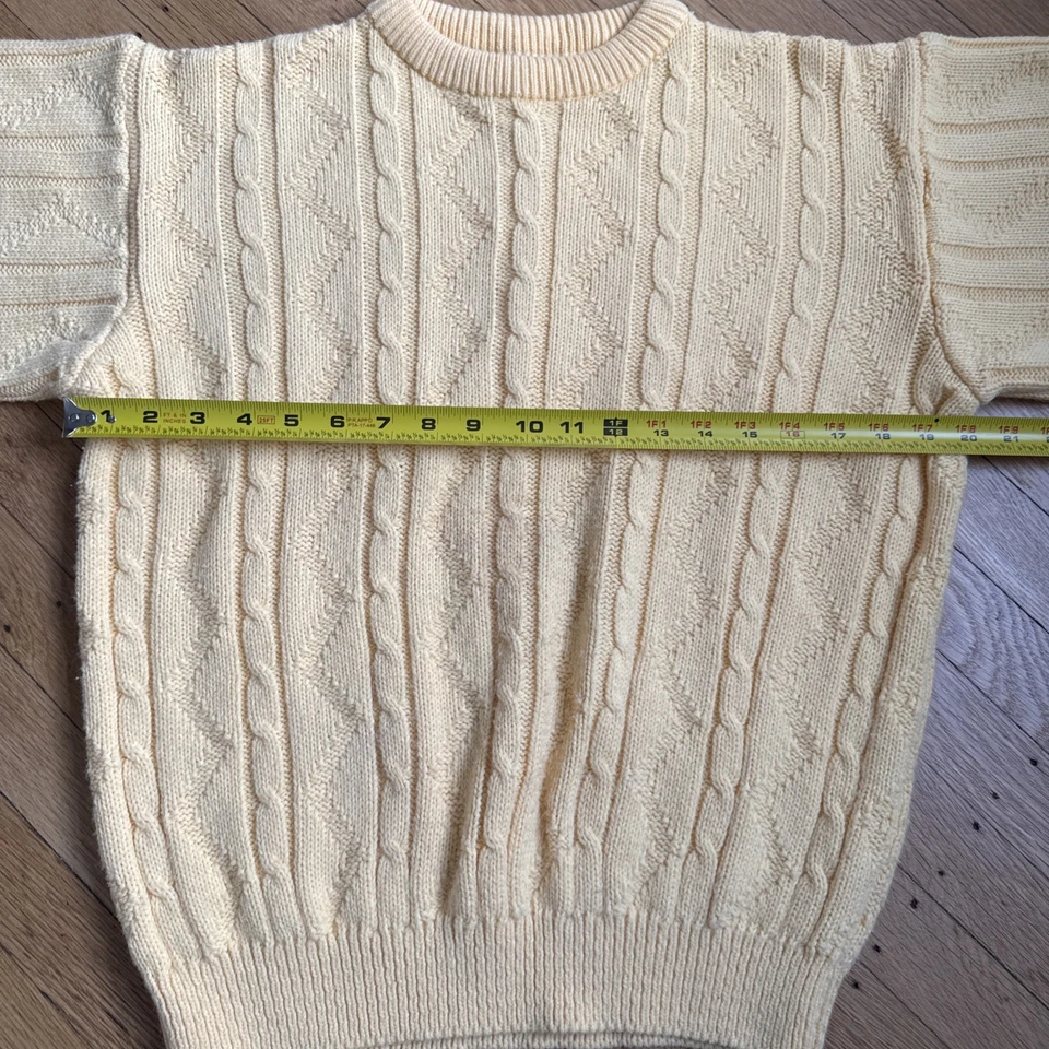 Suéter Vintage Christian Dior Monsieur Amarillo Para Hombre Talla M Orlon Acrílico EE. UU. Foto 3 de 4