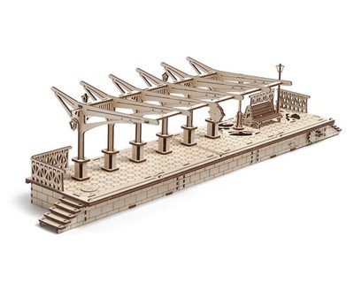 UGears Railway Platform Wooden 3D Model [UGMUTG0012]